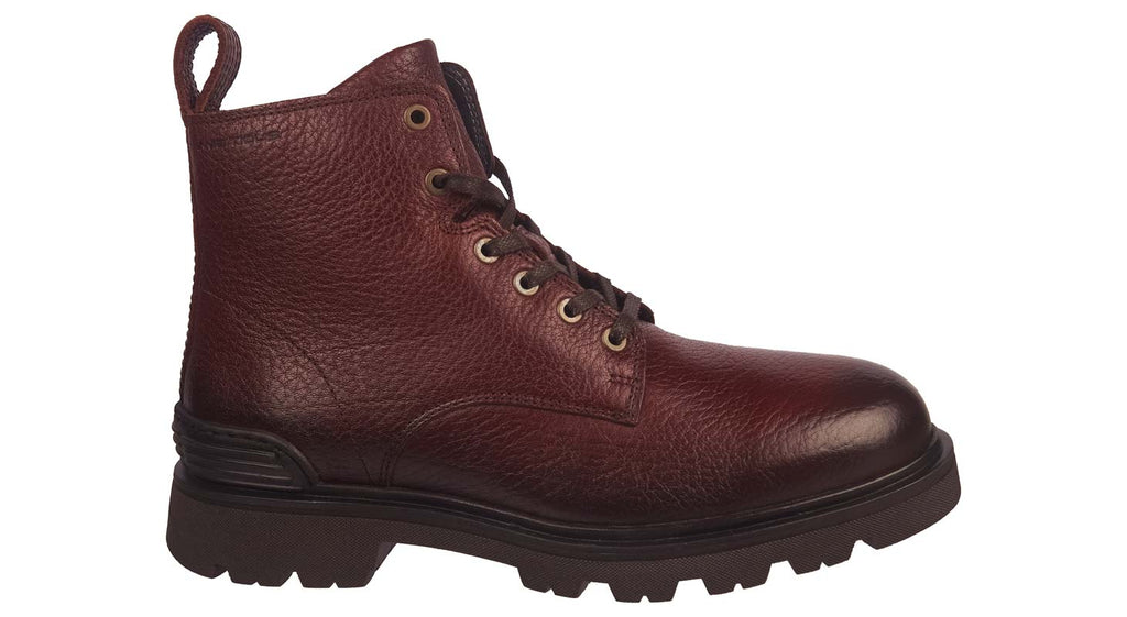 Ambitious cognac leather laced men's boots