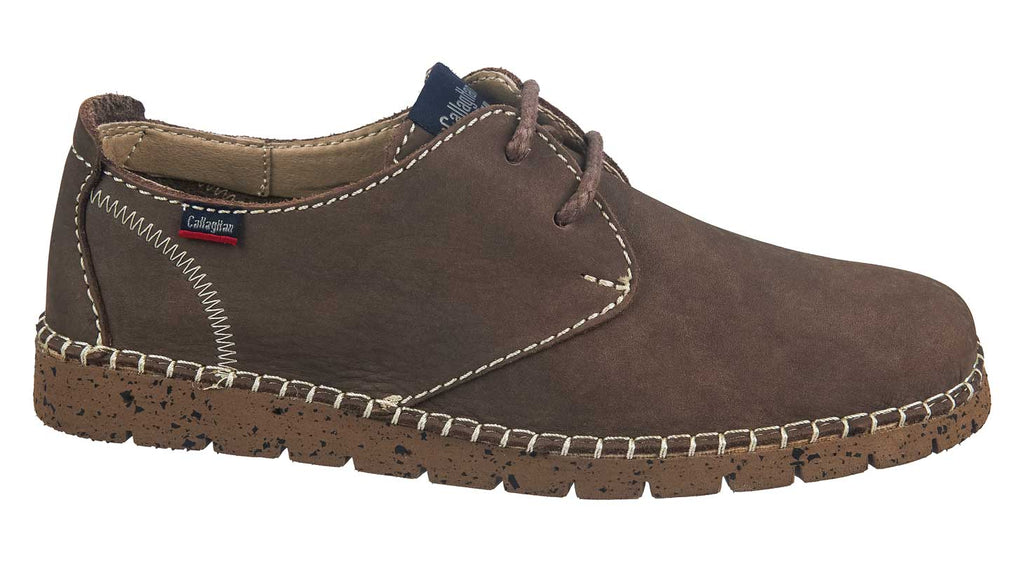 Callaghan men's light shoes in taupe nubuck