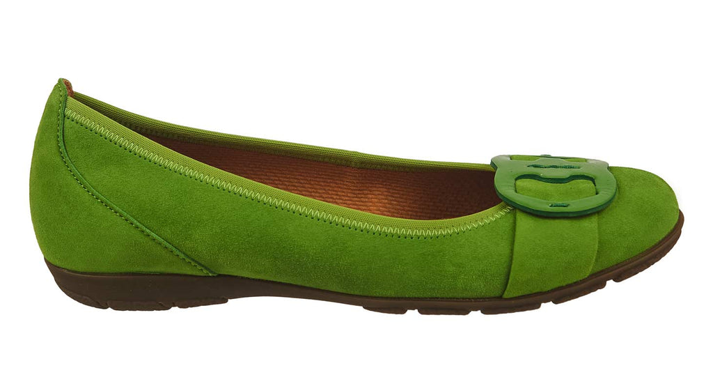Gabor shoes green suede pumps