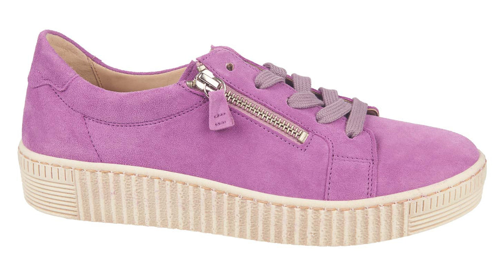 Gabor women's sneakers in lavender suede