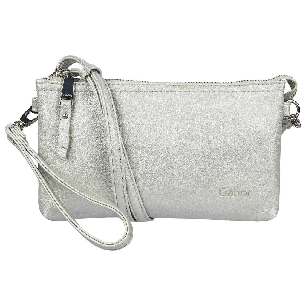 Silver leather Gabor Bag