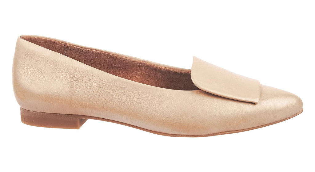 Paul Green flat shoes in taupe leather