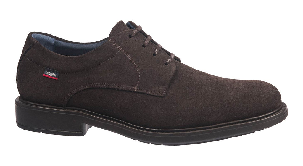 Callaghan Men's laced casual shoes in brown suede