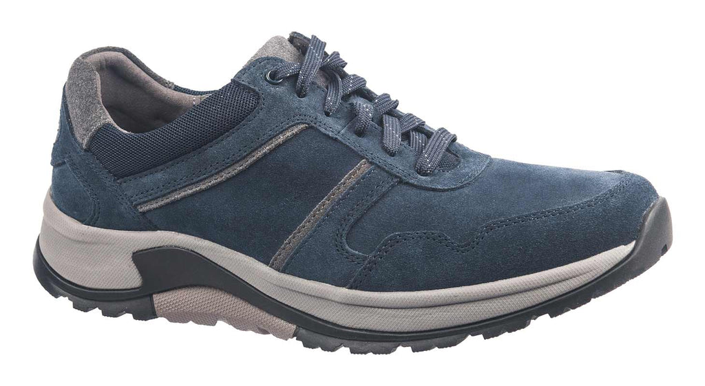 Gabor mens trainers in navy suede