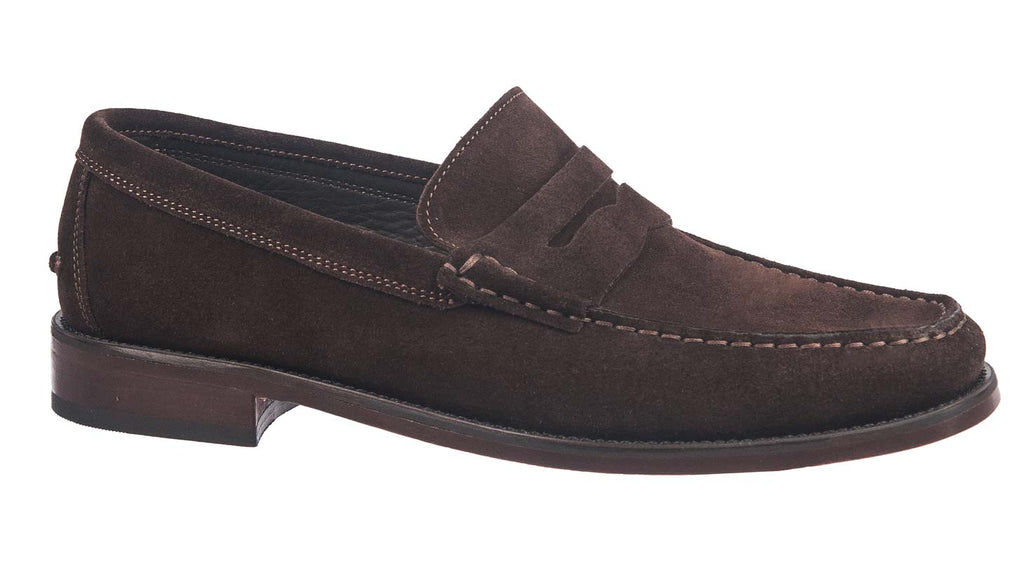Men's suede loafer.  Italian made.
