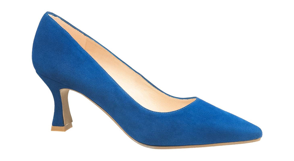 Lodi royal blue suede court shoes