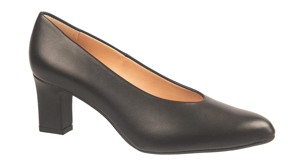 Peter Kaiser court shoes mahirella in black leather with 60mm heel