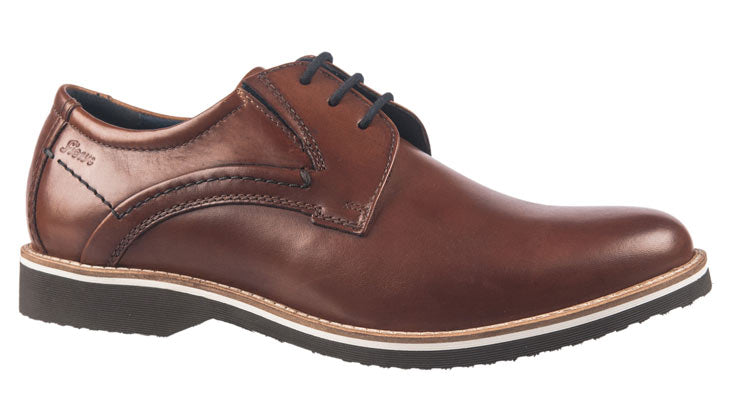 Sioux mens brown leather casual shoes