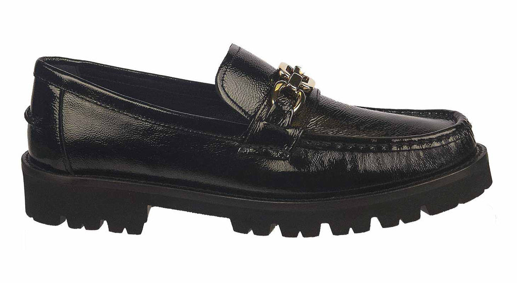 Artigiana black leather loafers