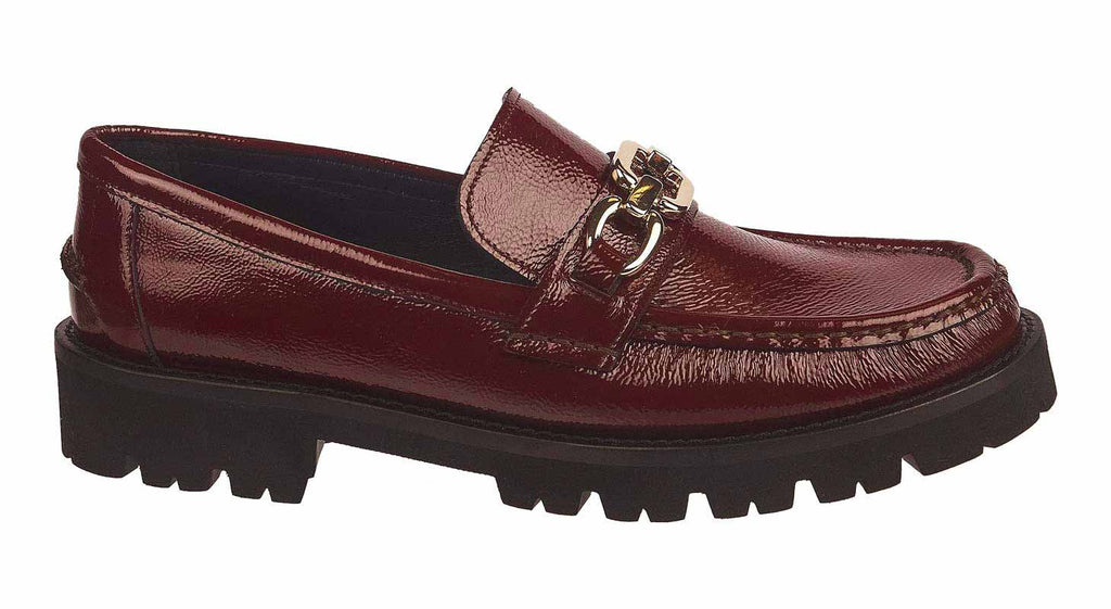 Artigiana wine leather loafers