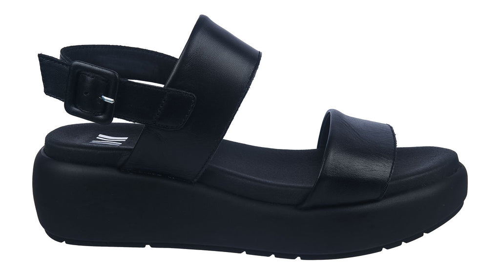 Callaghan ladies sandals in black leather