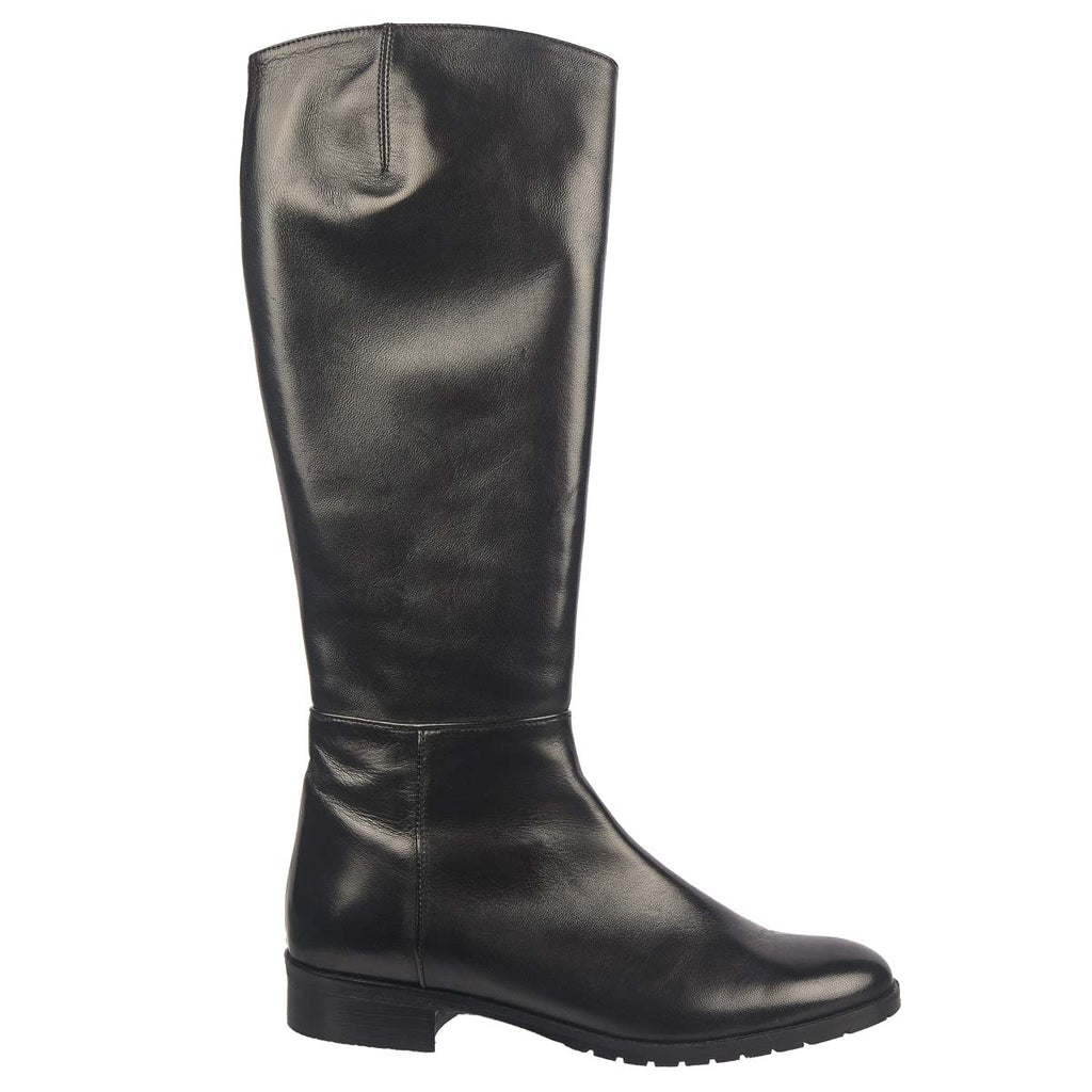 Knee High boots in black leather from Elena Ricci