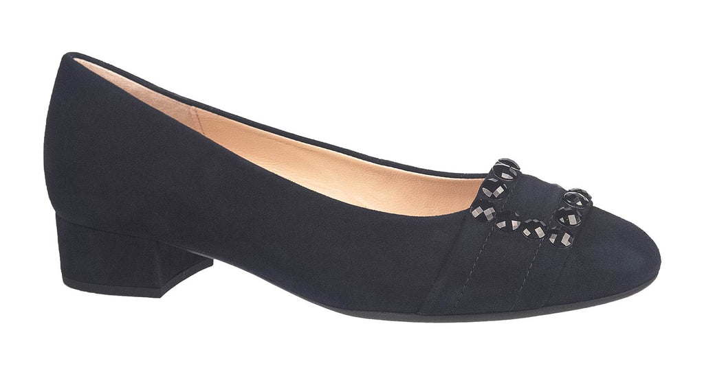 Gabor navy sude pumps