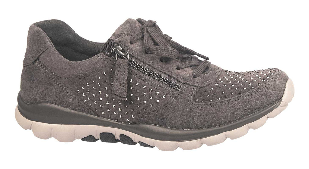 Gabor shoes taupe suede trainers