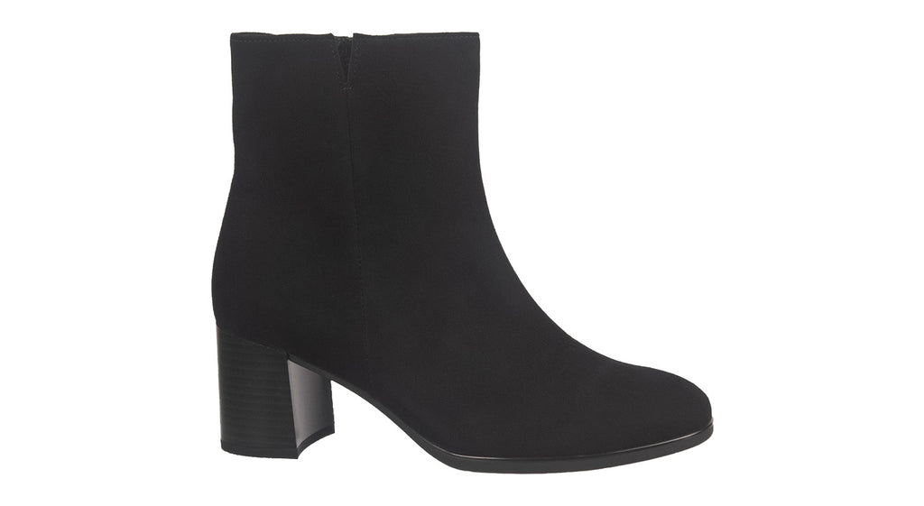 Gabor heeled boots in black suede