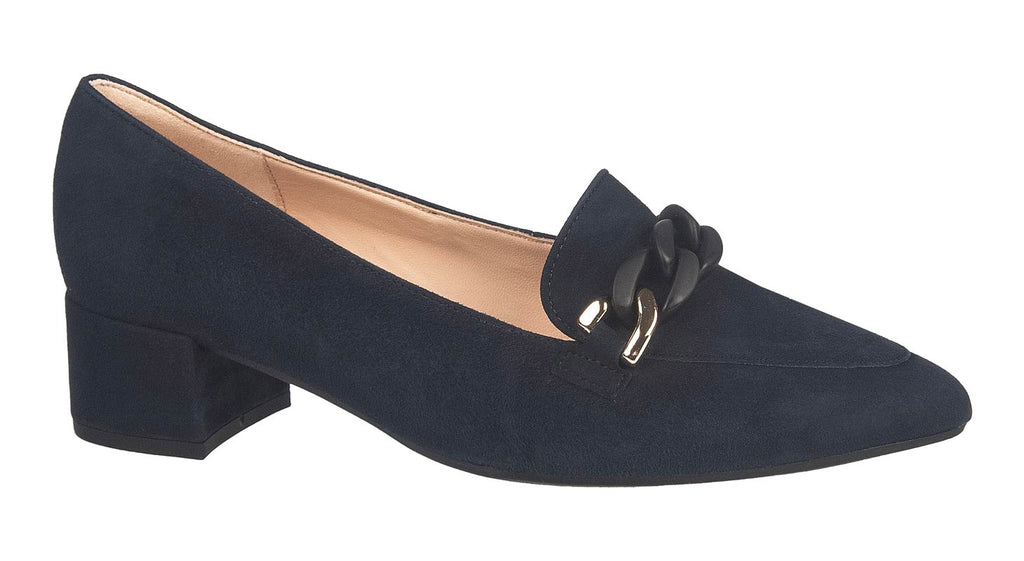 Gabor shoes navy suede loafers