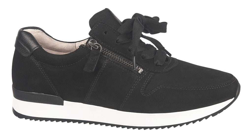 Gabor women's black suede trainers