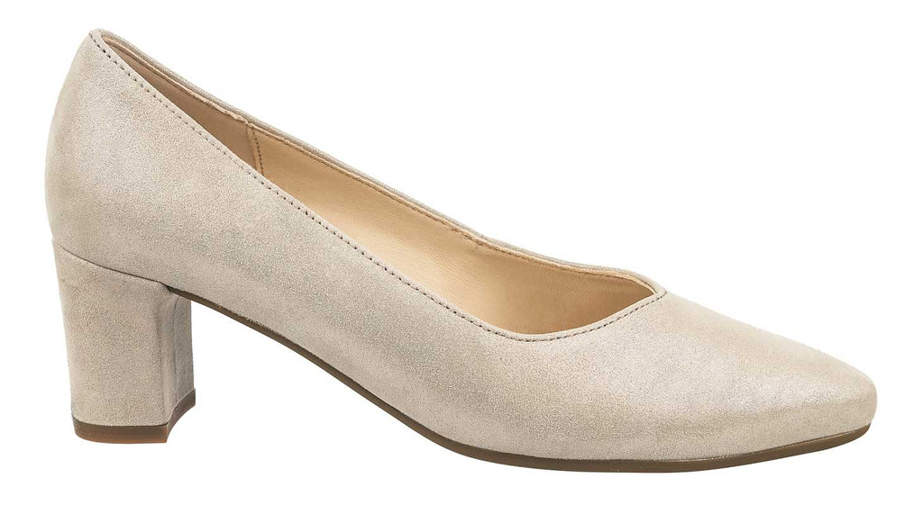 Gabor Court shoes with heel in printed beige suede