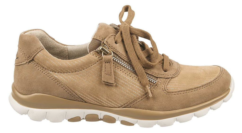 Gabor shoes taupe suede ladies trainers