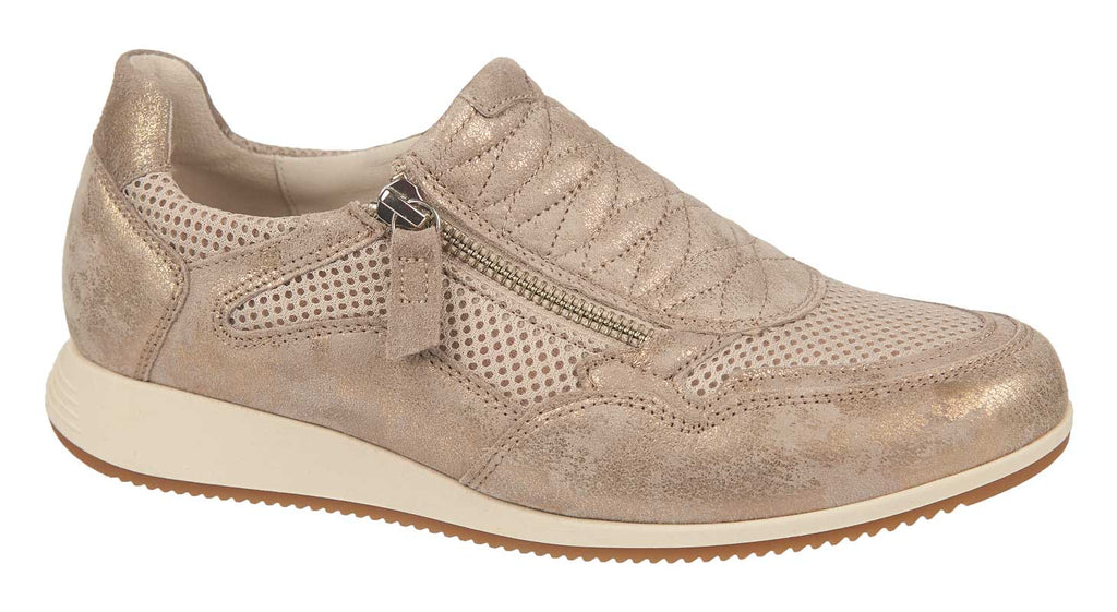 Gabor shoes beige suede women's trainers