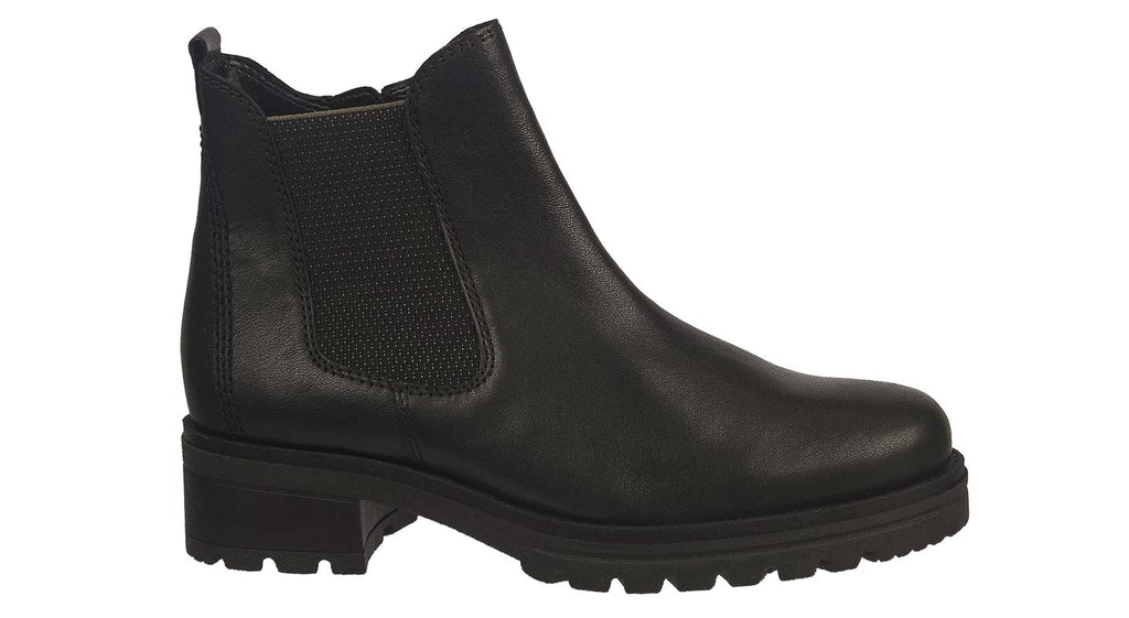 Gabor black leather ankle boots