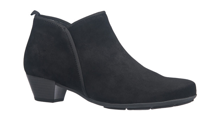 Gabor black suede heeled women's boots