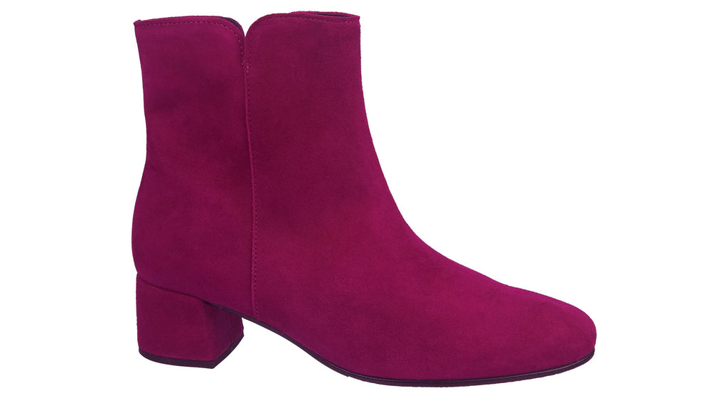 Gabor heled boots in pink suede 