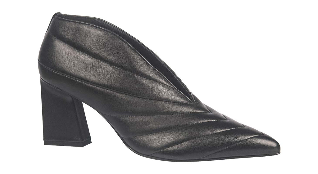 Hogl black soft stretched leather heels