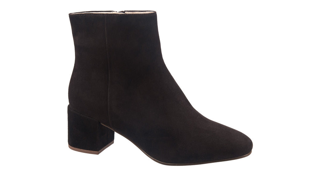Hogl brown suede heeled ankle boot.