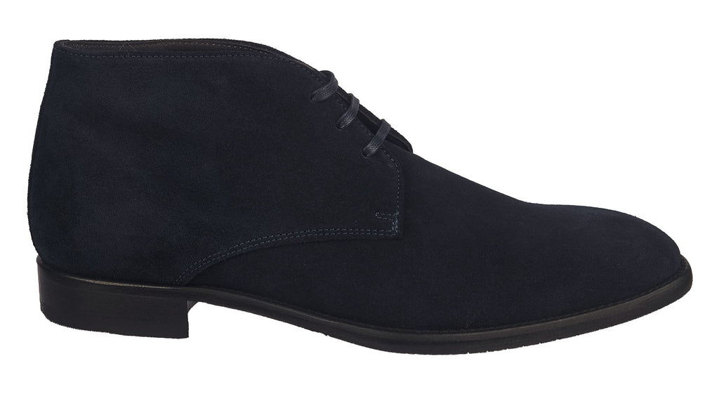 Men's navy suede laced boots from Joss