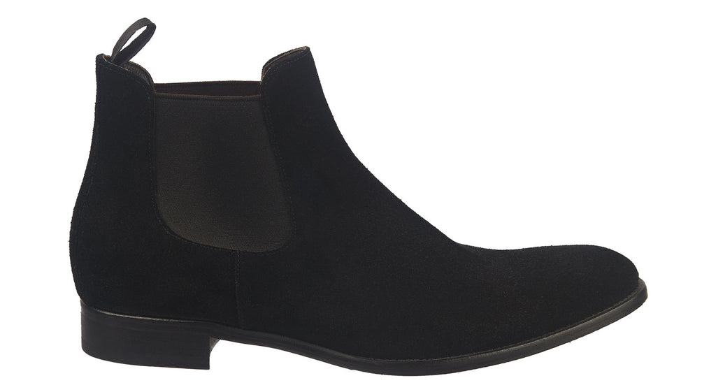 Luca Bossi men's boots in black suede