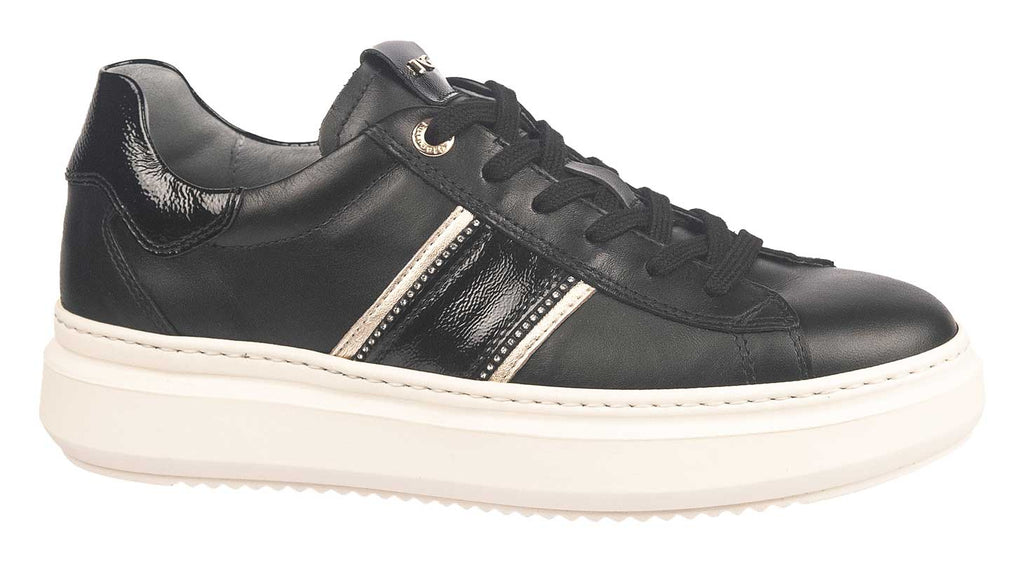 Women's black leather trainers from NeroGiardini