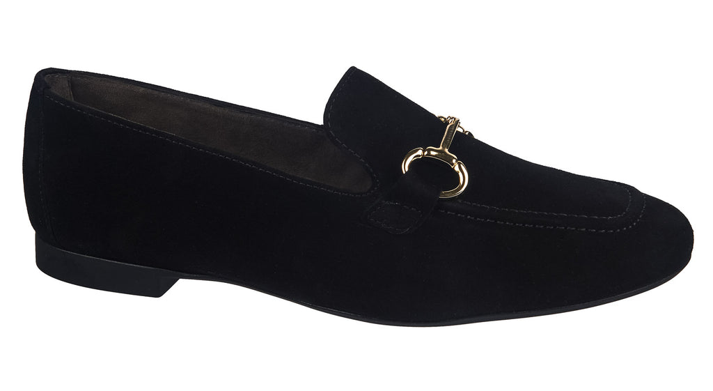 Paul Green Loafers in black suede at Thomas Patrick Shoes