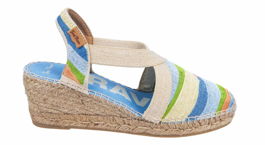 Toni Pons multi colour fabric espadrilles