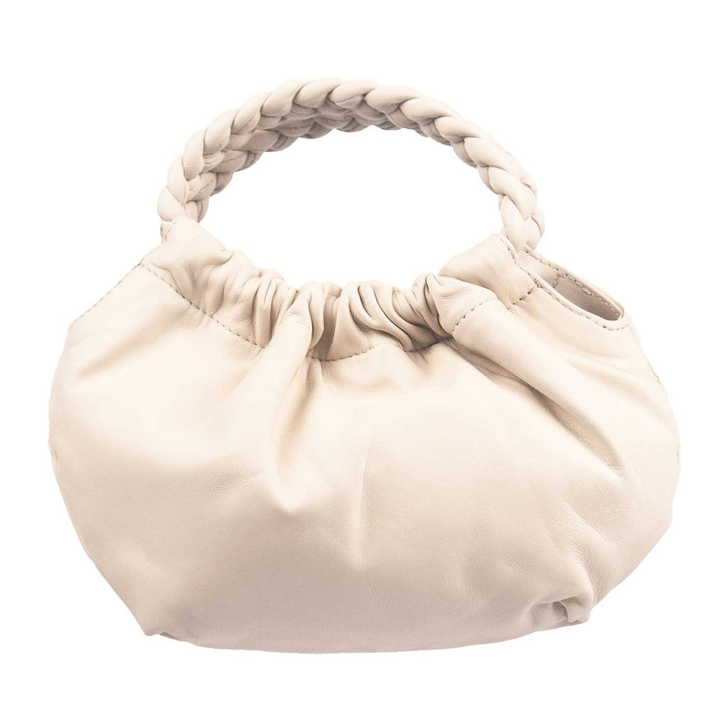 Unisa cream leather handbag