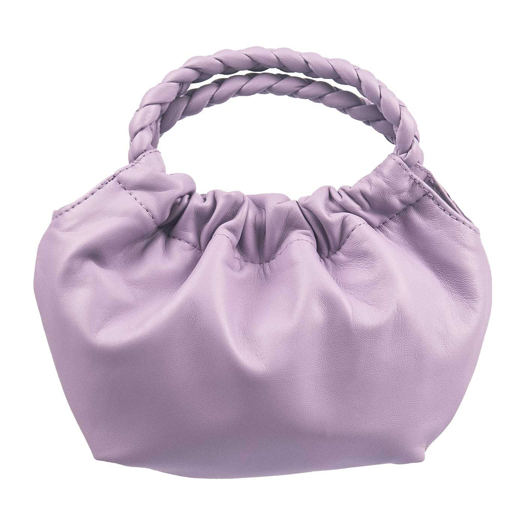Unisa lilac leather handbag