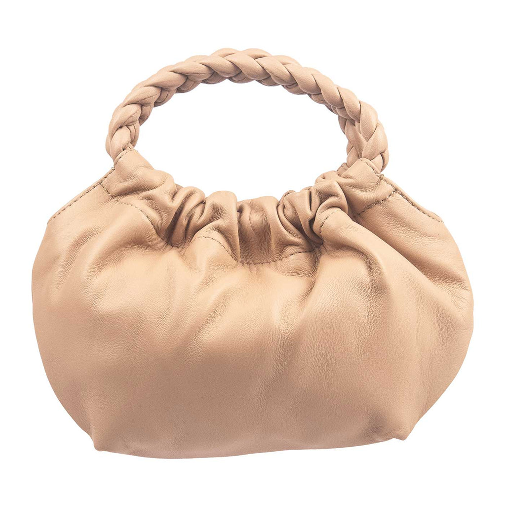 Unisa nude leather handbag