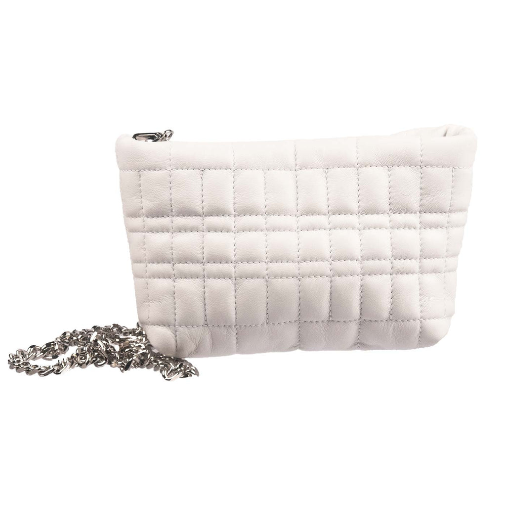 Unisa white leather handbag