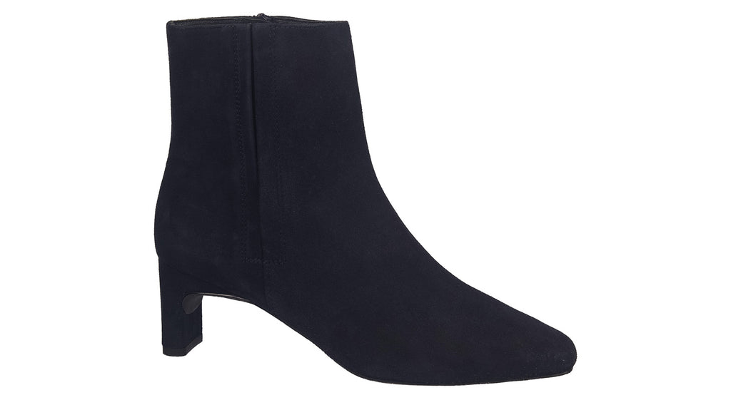 Unisa heeled boots in navy suede