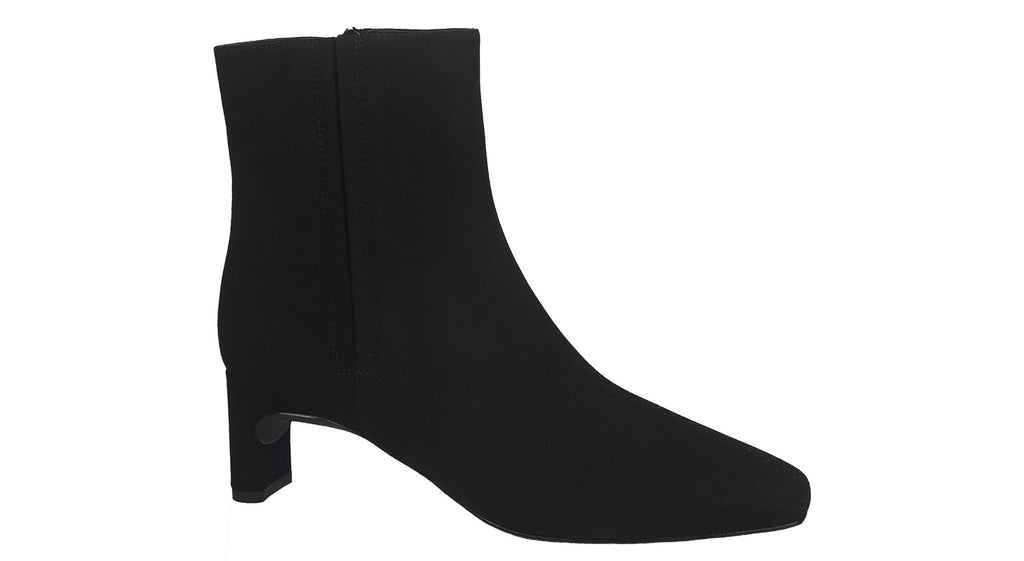 Unisa heeled boots in black suede
