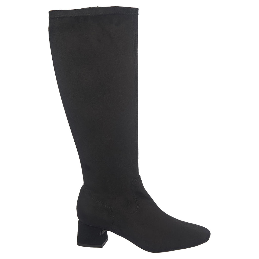 Unisa knee high boots in black suede
