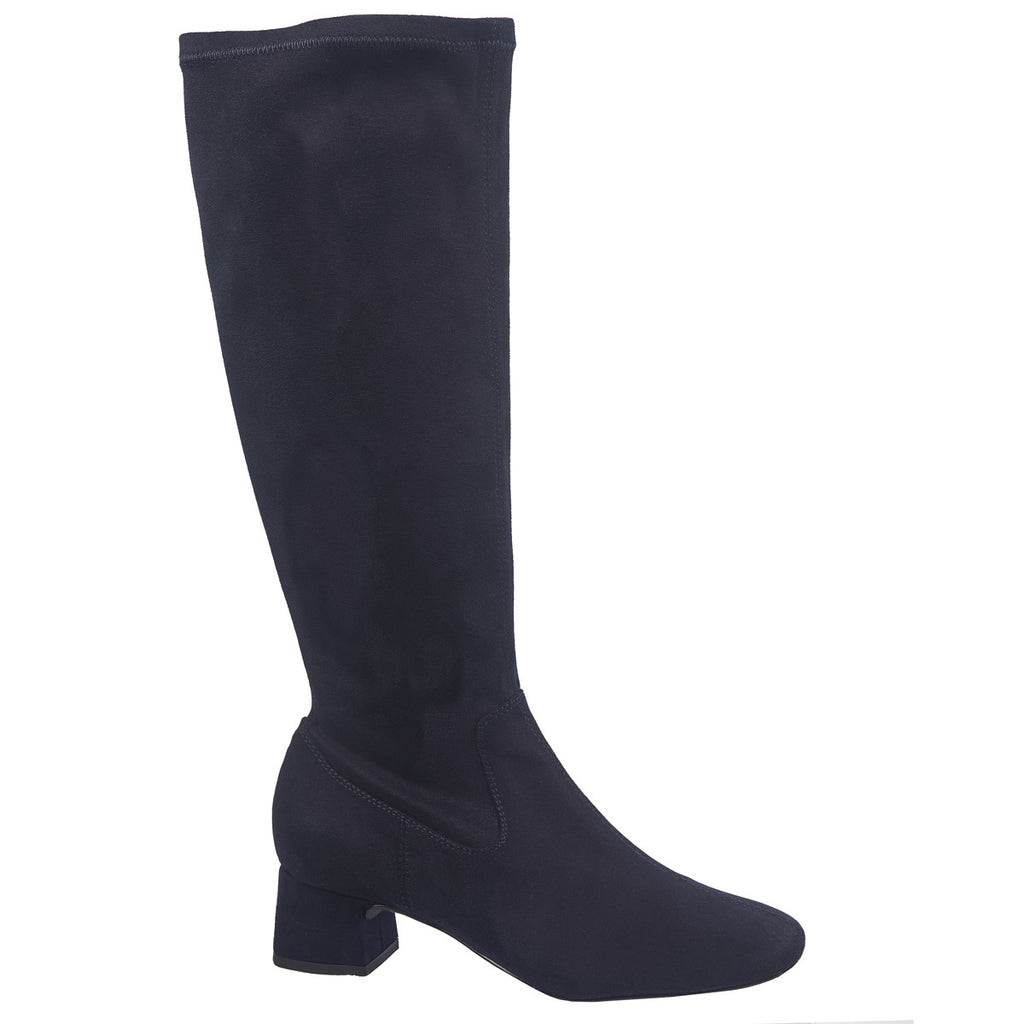 Unisa knee high boots in navy suede