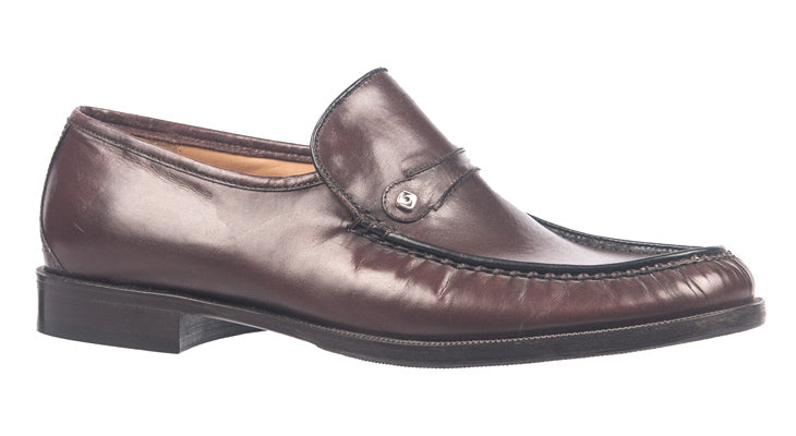 Luca Bossi Brogue Single Monk Strap Men\'s Business Office Shoes 44 (10-10.5) Luca Bossi Dress Shoes Buckle Leather Italian Dark Brown UK  main image 2