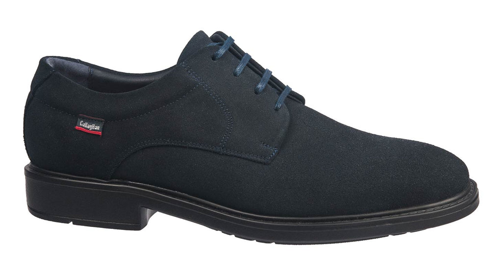 Callaghan mens laced casual shoes in navy sude