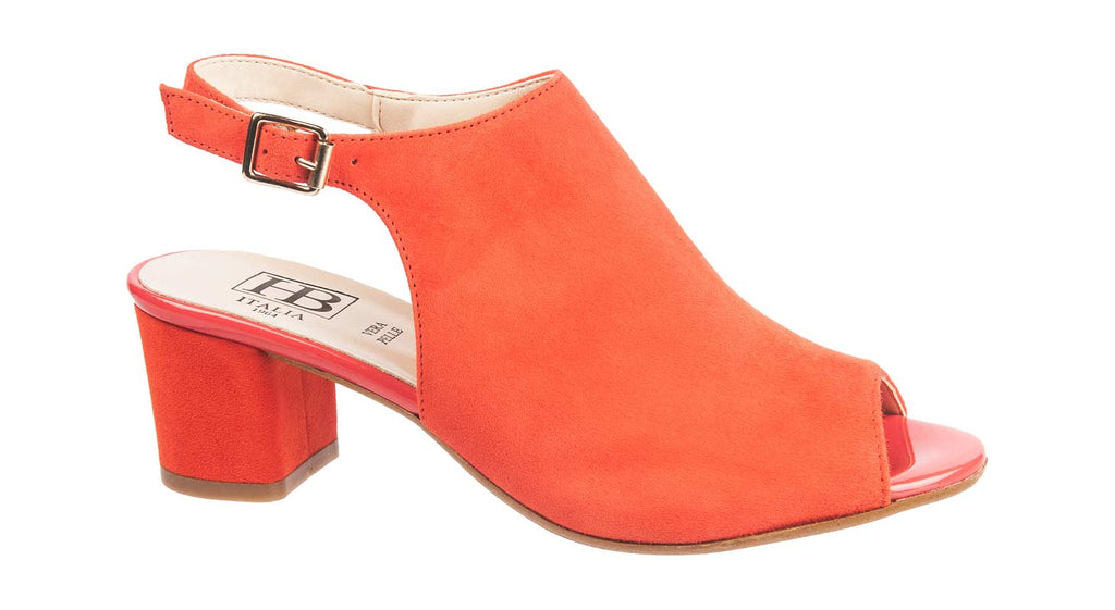 HB shoes in orange suede