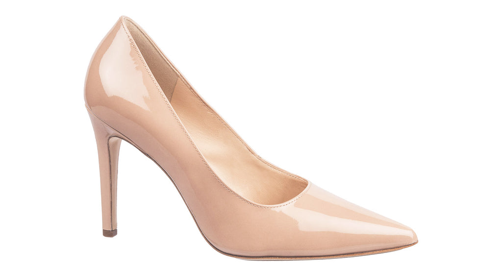 Hogl nude leather court shoes