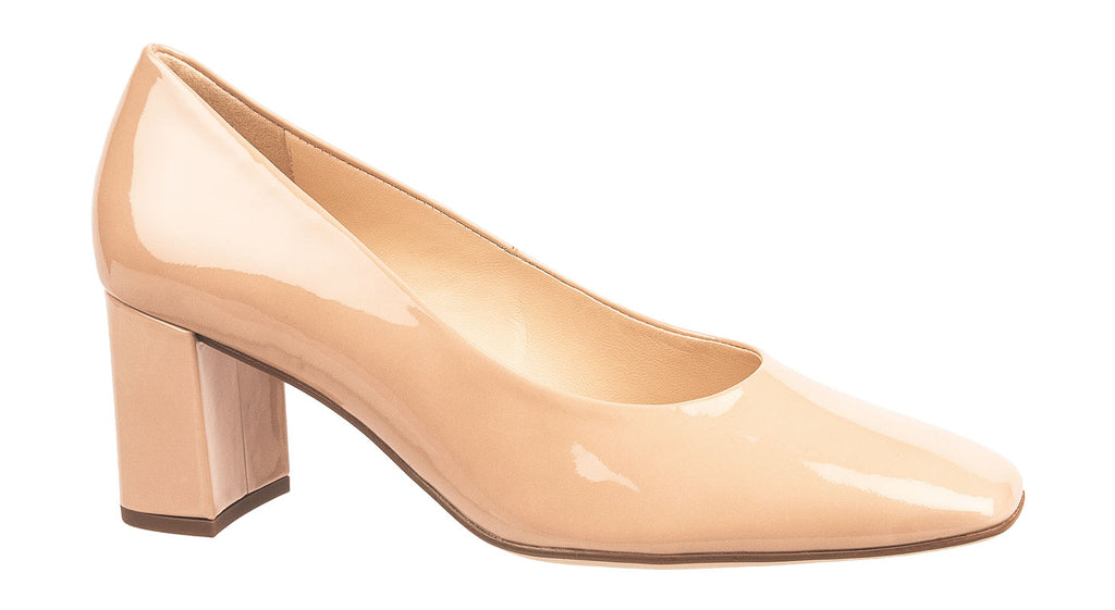 Hogl court shoes in nude patent leather