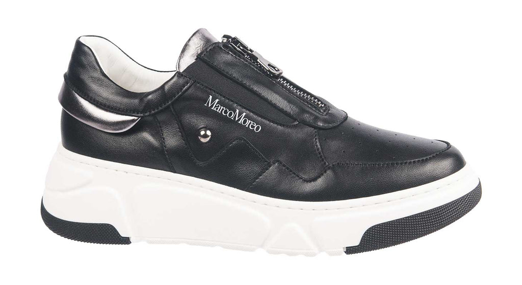 Marco Moreo trainers in black leather