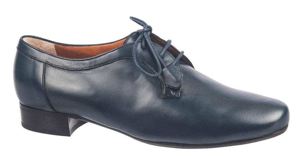 Maretto Italian women's shoes in soft navy leather