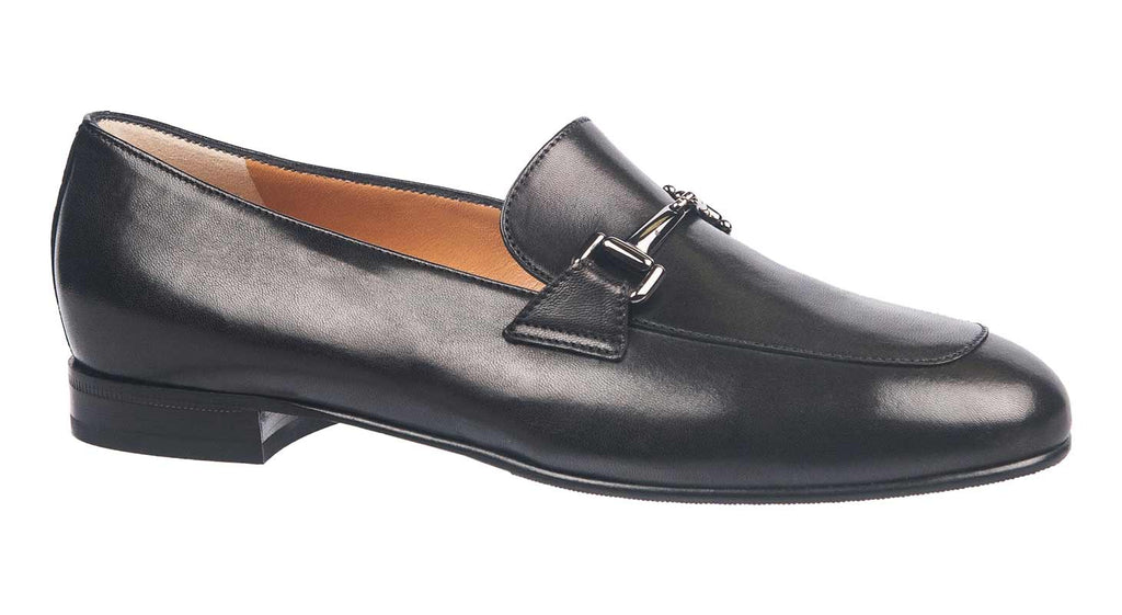 Maretto ladies Italian shoes in soft black leather